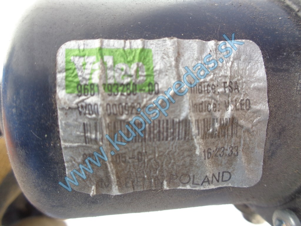 predný mechanizmus stieračov na citroen c3 picasso, 9681793280